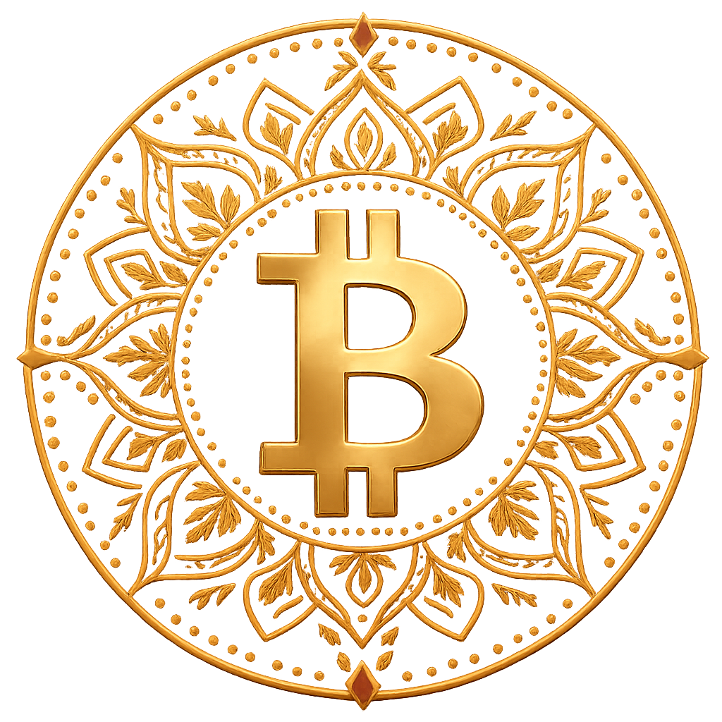 Polo Homme Premium Bitcoin Mandala – Élégance, Prospérité et Énergie d’Abondance