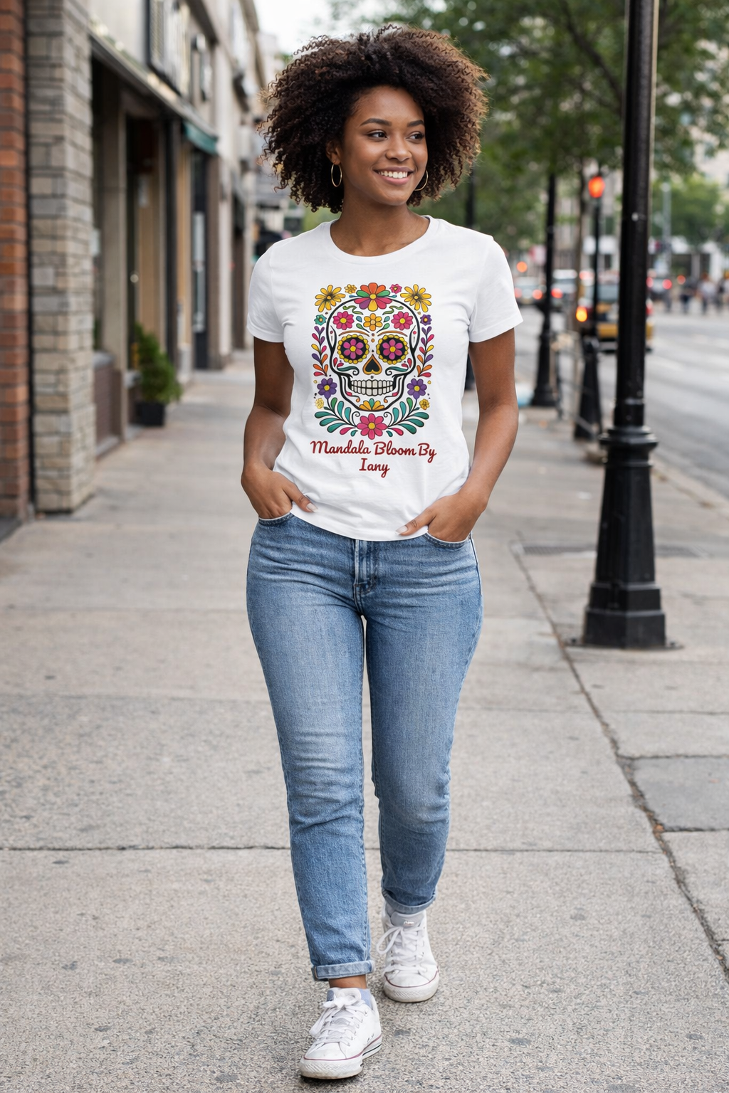 T-shirt Femme Bella Calavera Bloom – Coton Premium & Coupe Féminine