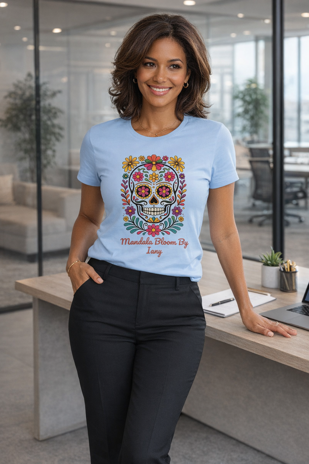 T-shirt Femme Bella Calavera Bloom – Coton Premium & Coupe Féminine