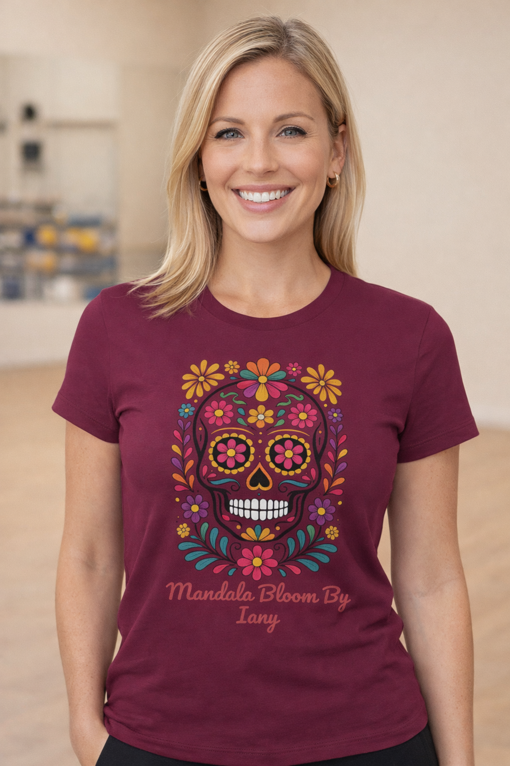 T-shirt Femme Bella Calavera Bloom – Coton Premium & Coupe Féminine