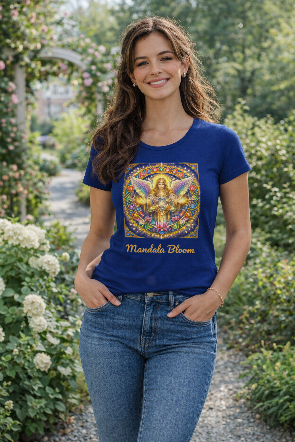 T-shirt Femme Premium Ange de Guérison – Douceur, Confort et Énergie Apaisante