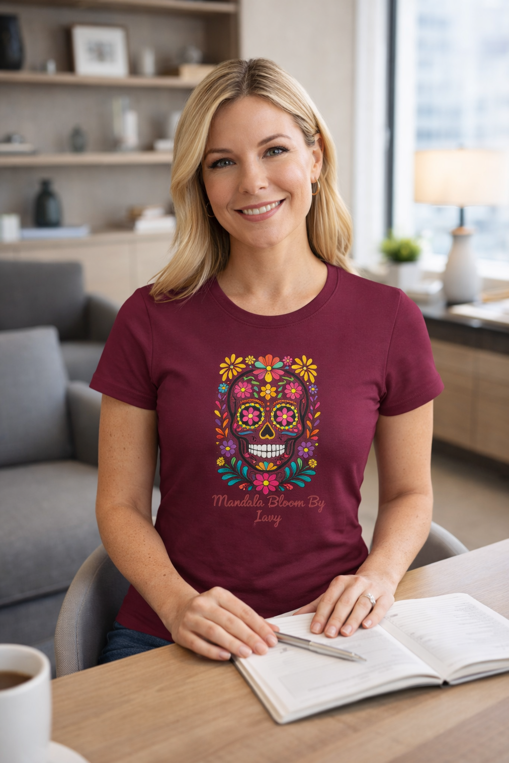 T-shirt Femme Bella Calavera Bloom – Coton Premium & Coupe Féminine