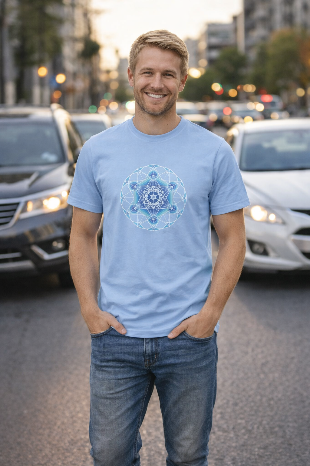 T-shirt homme Métatron – Géométrie Sacrée, Alignement Et Énergies positives