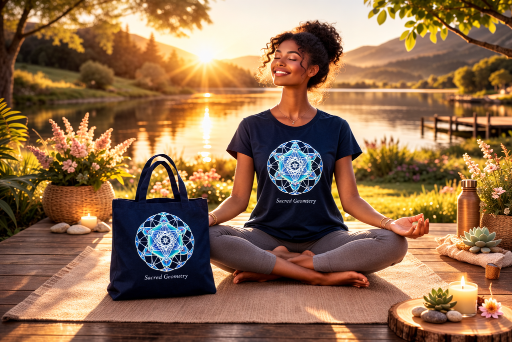 Tote Bag Classique Mandala Métatron – Géométrie Sacrée, Harmonie & Protection